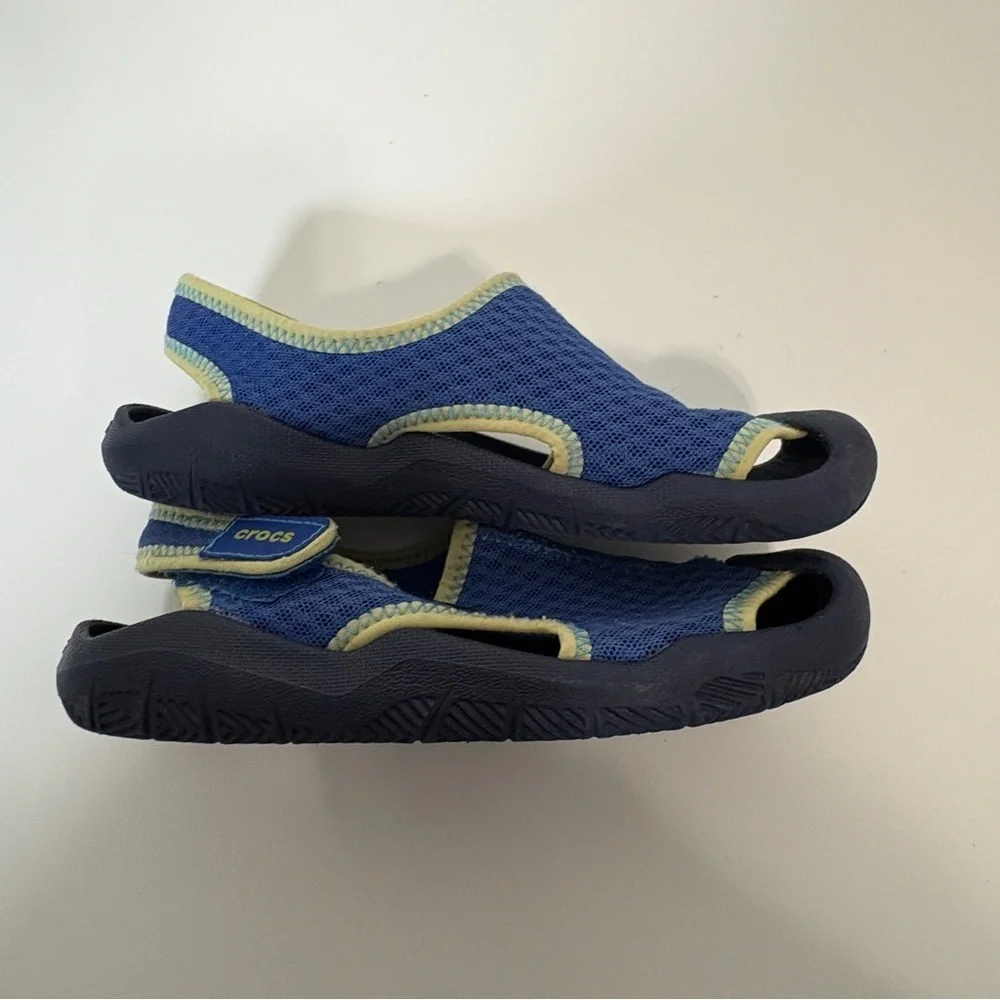 Crocs Blue Swiftwater Youth Sandals